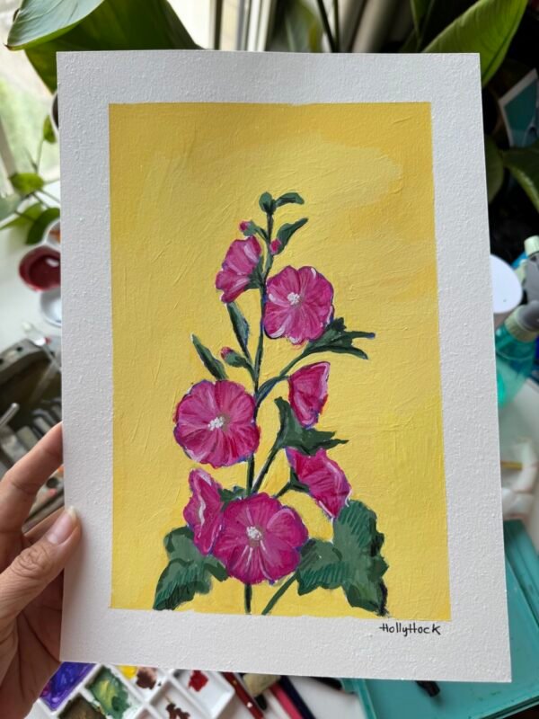 51 Hollyhock Hollyhock - Day 52